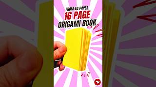 How to Fold a 16-Page Book from A4 Paper - Easy DIY Origami Book for Beginners
