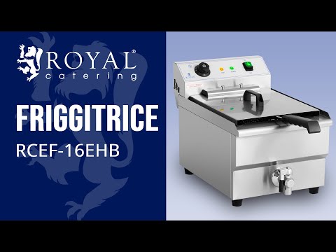 Video - Seconda Mano Friggitrice elettrica - 16 L - 6.000 W - 400 V - Rubinetto di scarico - Zona fredda