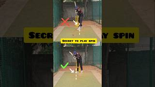 Secret to play spin #cricket #batting #spinbowling #thrivecricket