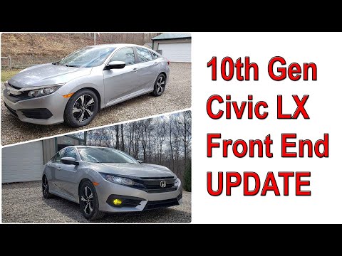 2016-2018 Honda Civic Factory Fog Light Installation with Black Grill
