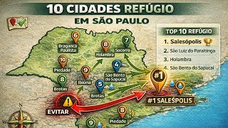 Mapa do Colapso: 10 Cidades REFÚGIO em São Paulo Para Sobreviver a Uma Crise (Análise Realista)