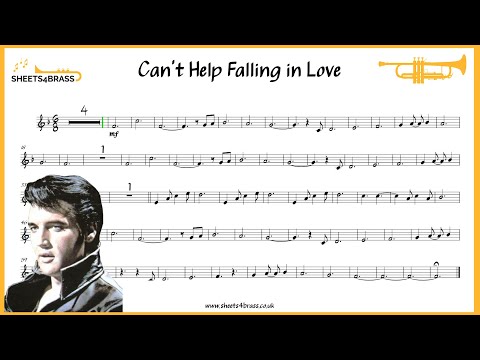 Cant Help Falling in Love - Trumpet Solo with Sheet Music and Play Along