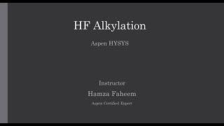 HF Alkylation Reactor with Fractionator || Refinery Process Video 07