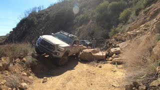 3RD GEN TACOMA VS SKETCHY LANDSLIDE! FT. CRASHED JEEP GLADIATOR! **BEGINNER OFF-ROAD TRAIL** PT. 1