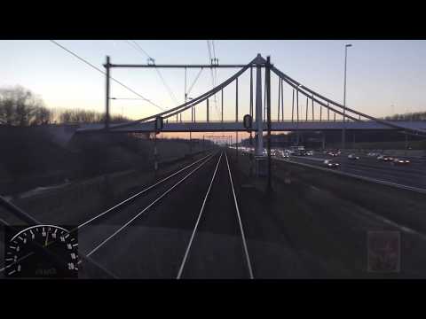 Meerijden met de machinist van Gouda Goverwelle naar Den Haag (met snelheidsmeter)