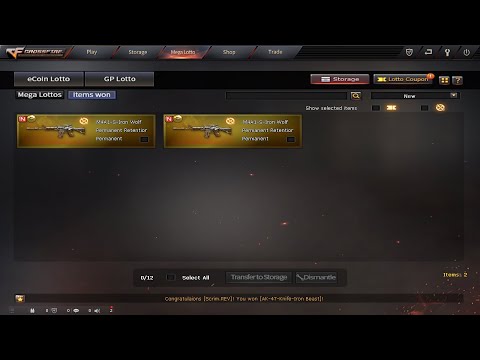 CFPH 3.0 12th Anniversary Free Spin Event Winning 2 M4A1-S-IRON Wolf Kai*