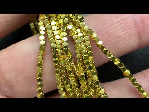 Гематит золото, кубик 1,5*1,5мм