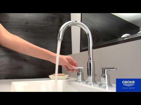 2-Handle 3-Hole Wall Mount Vessel Bathroom Faucet - 1.5 GPM // BRUSHED NICKEL INFINITYFINISH // YouTube Video