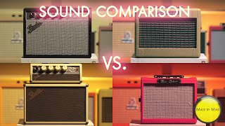 Video thumbnail for FENDER MINI '65 vs. FENDER MINI '57 vs. FENDER MINI TONEMASTER vs. FENDER MINI DELUXE by Made by Miike