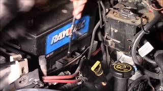 Ford F150 battery replacement and alternator test.