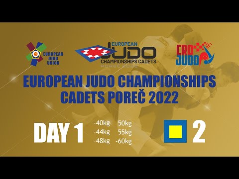 Day 1 - Tatami 2 - European Judo Championships Cadet Porec 2022