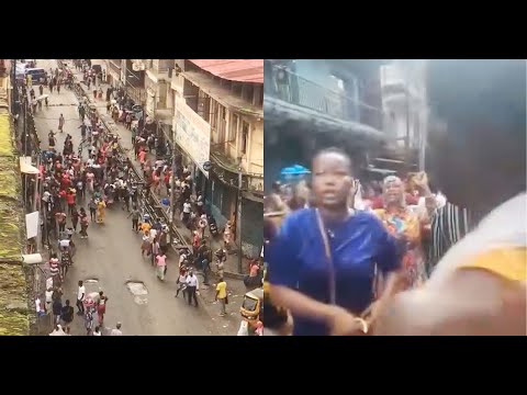 Abacha Street Traders ARE ANGRY what the Government did to them Today will shock you