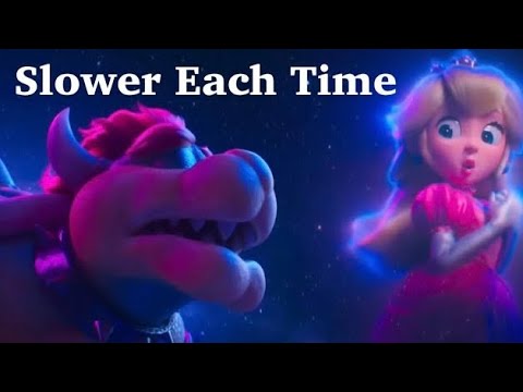 Bowsers Peaches Song but Each Time It Gets Slower