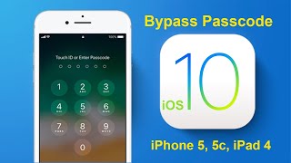 Bypass Passcode iPhone 5, 5c, iPad 4 iOS 10.x full signal | ATUnlock