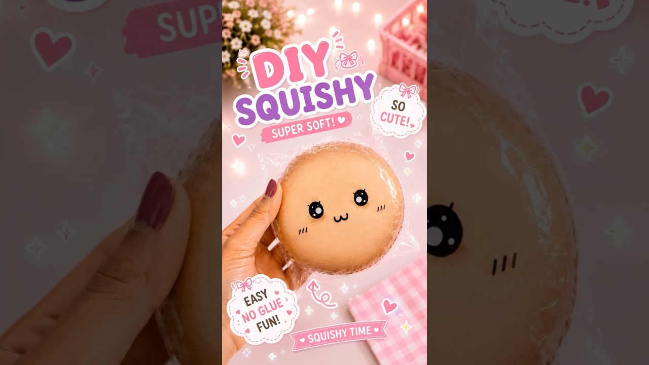 🎀 DIY Bread Squishy☁️🫧|So Cute & Satisfying!✨|It’s me Hana#shorts