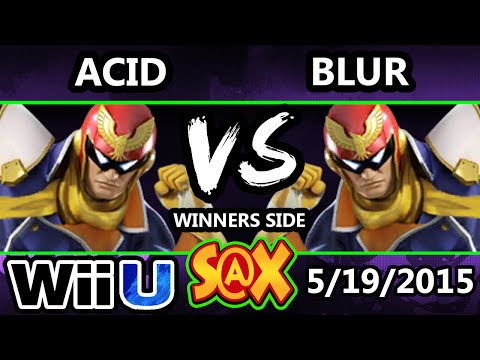 S@X - Acid (Captain Falcon) vs Blur (Falcon) SSB4 Tournament - Smash Wii U - Smash 4