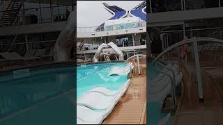 The main pool deck the Celebrity Apex Cruise | Celebrity Apex review 2024