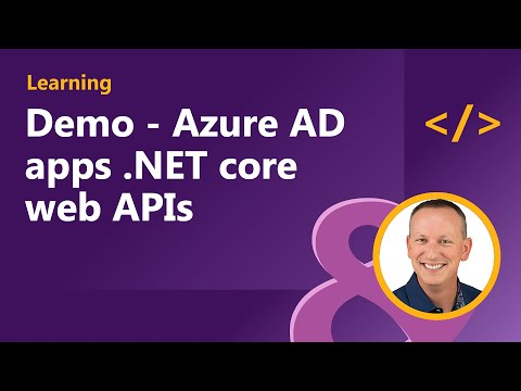 Demo Azure AD apps NET core web APIs