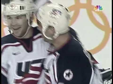 Adam Deadmarsh Goal - USA vs. Belarus, 2002 Olympics Round Robin