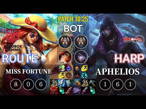 SB Route Miss Fortune vs KT Harp Aphelios Bot - KR Patch 10.25