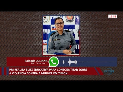 PM de Timon realiza blitz educativa de conscientização sobre violência contra mulher 02 12 2020
