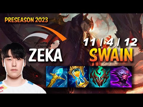 HLE Zeka SWAIN vs AKALI Mid - KR Ranked
