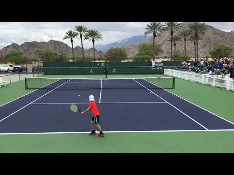 Cruz Lleyton Hewitt played tennis at Indian Wells when he was 10 years old