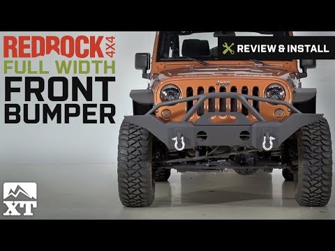 Jeep Wrangler (2007-2017 JK) RedRock 4x4 Full Width Front Bumper Review & Install