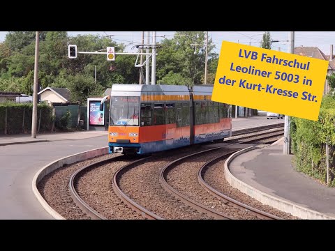 Fahrschul NGT6 5003 in der Kurt-Kresse. Str / LVB Straßenbahn
