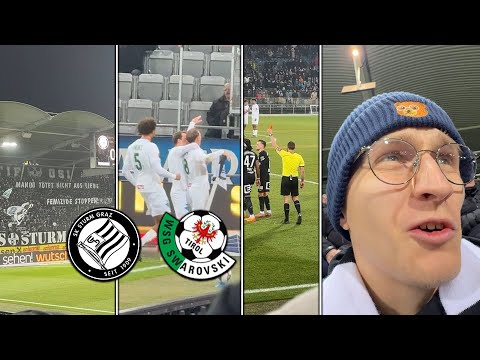 STURM GRAZ vs. WSG TIROL | 1:3 home defeat & deep crisis ⚫⚪ | Stadium vlog