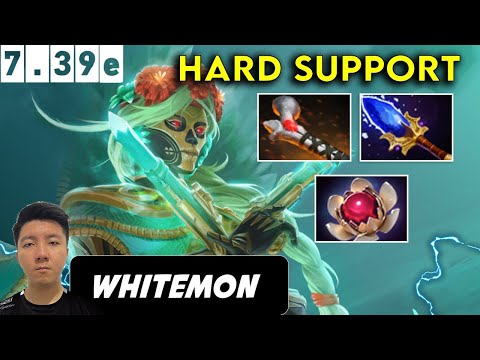 Whitemon Muerta Hard Support - Dota 2 Patch 7.39E Pro Player Full gameplay
