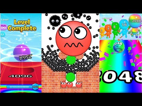 live : Ball Run 2048 vs 2048 Run & Merge Satisfying Games vs Hide Ball brain teaser games puzzle