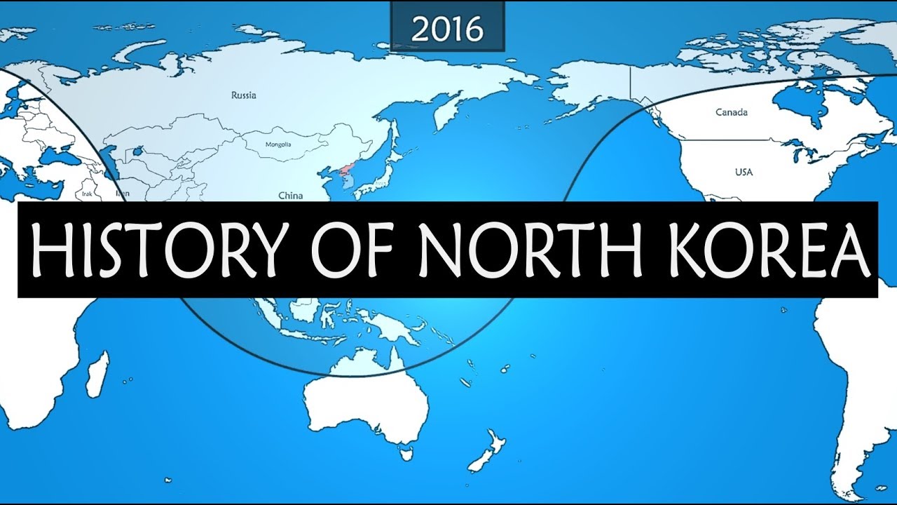 North Korea  - 70 years of history on a Map