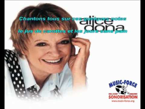 KARAOKE ALICE DONA - Chanson hypocalorique