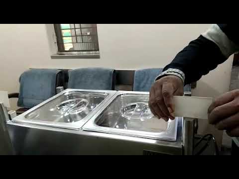 Stainless steel table top bain merie, for office canteens