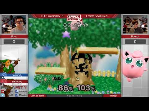 CFL Smackdown 211 Melee - Kuya (Game and Watch) vs Komodo (Jigglypuff) - Losers Semis