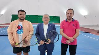 BAŞKAN BÜYÜKKILIÇ’TAN YENİ BALON TENİS KORTLARINA İNCELEME