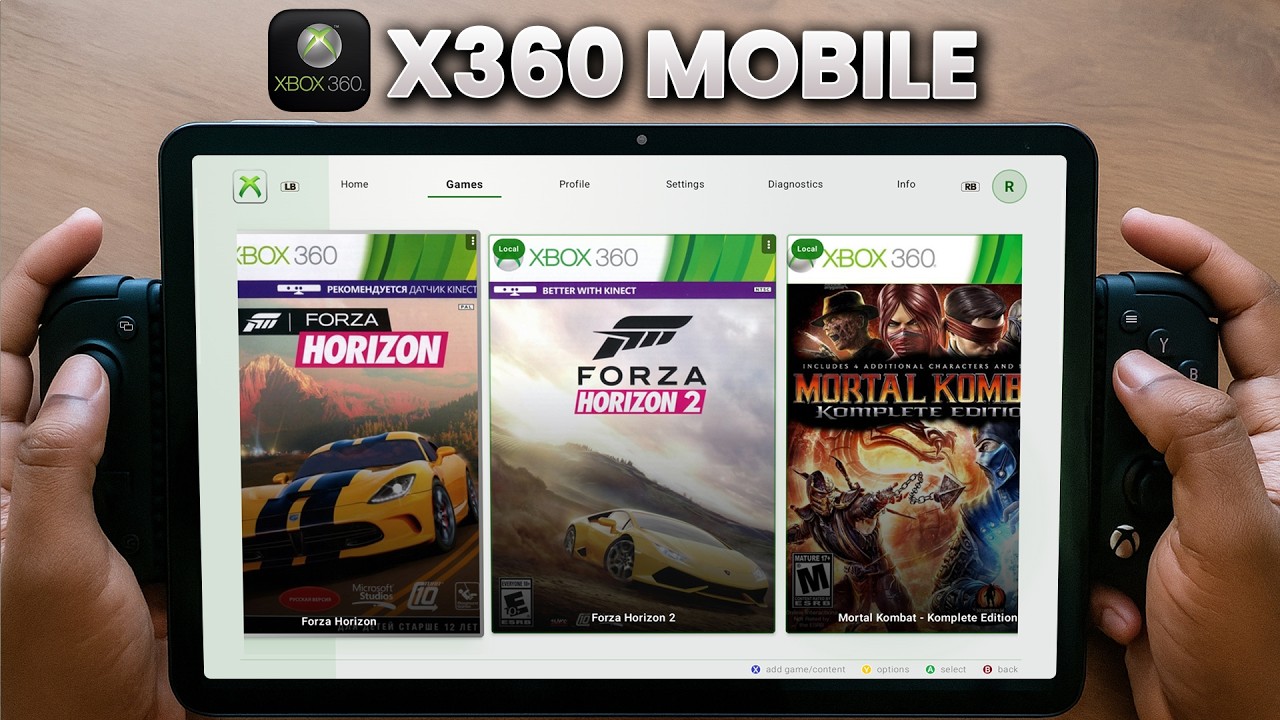 INCRÍVEL! SAIU JOGOS de XBOX 360 no ANDROID com NOVO EMULADOR - X360 Mobile