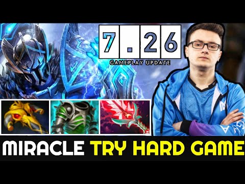 MIRACLE Sven Bloodthorn Build - Try Hard Intense Game 7.26 Dota 2
