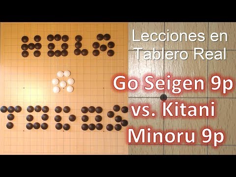 Lecciones en Tablero Real - Go Seigen 9p vs Kitani Minoru 9p