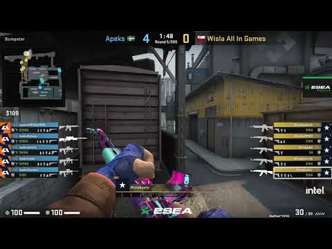 WISLA KRAKOW VS APEKS | MAP 1 | TRAIN | ESEA MDL SEASON 36 EUROPE
