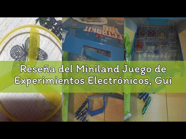 Vídeo relacionado con Miniland Kit Experimentos Eléctricos, Niños +6 años, Stem - Circuit Genius