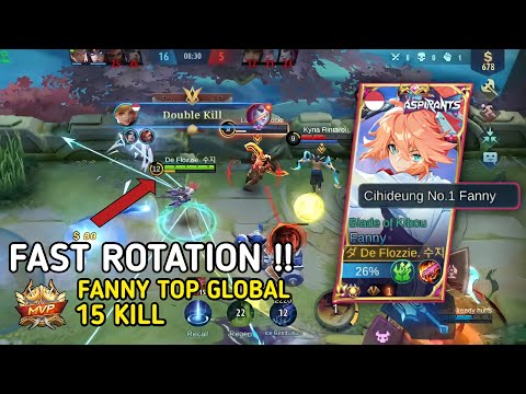 HOW TO FAST ROTATION FANNY ON SEASON 24 !! - Fanny Gameplay | Mobile Legends |