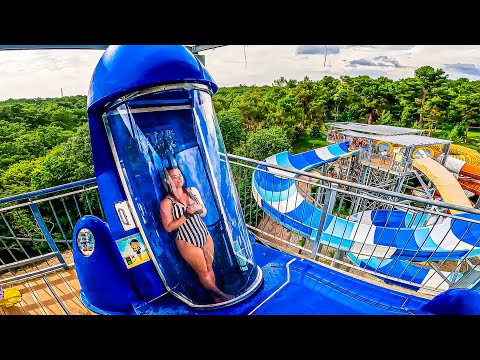 Waterslides at Croatia's BIGGEST Waterpark - Aquapark Istralandia