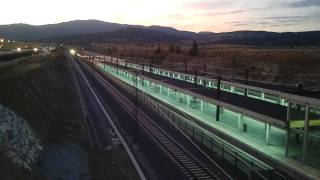 preview picture of video 'AVE pasando por la estación de Segovia Guiomar'