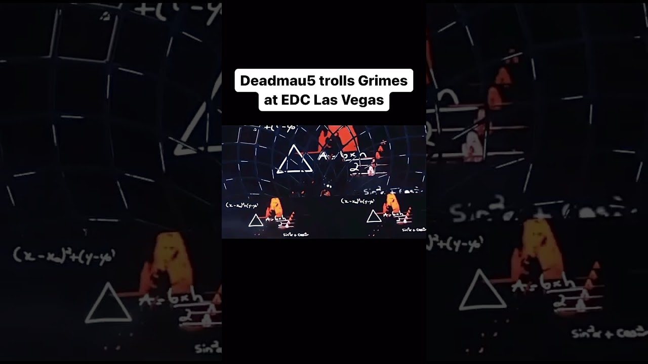 HILARIOUS! #DEADMAU5 TROLLS #GRIMES AT #EDC