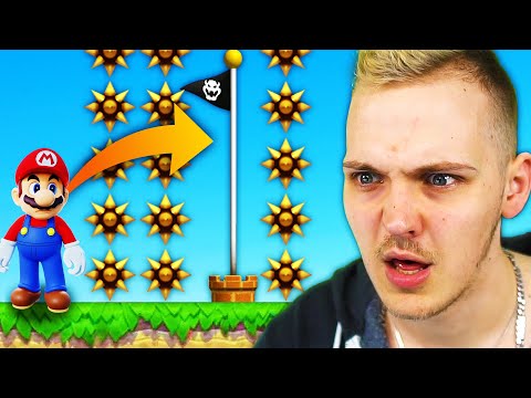 Das Ziel war SO NAHE in diesem  Mario Maker 2 Troll-Level...