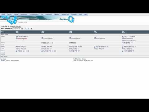 Daymap Introduction Weekly Timetable