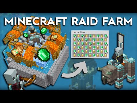 Minecraft Raid Farm - 3300 Emerald Per Hour, Redstone and More - 1.16/1.15