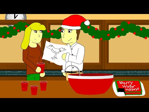 The Office Christmas Party  (My Xmas Cartoon for Newgrounds in 2006!) Awkward coworker interaction